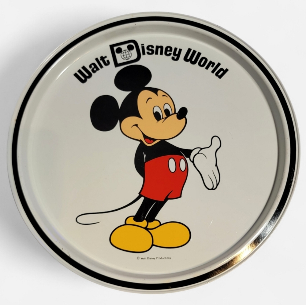 Mickey Mouse Walt Disney World Vintage Collector's Metal Plate
